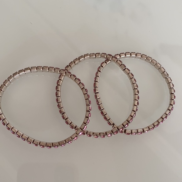 Swarowski Pink Crystal Bracelets - Picture 5 of 6